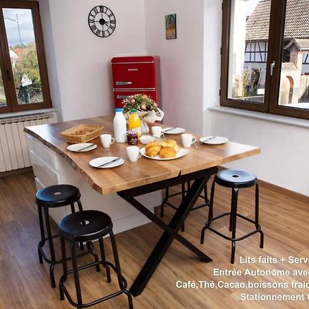 Charmant T3, 70M2, 2Ch,Tv 101 Cm, Wifi+Parking, Ettendorf Exteriör bild